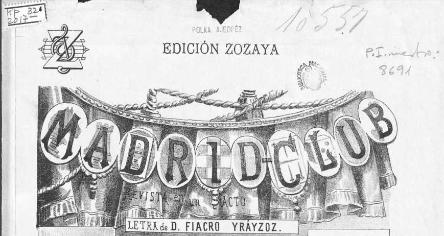 Manuel Nieto: &ldquo;Polka del ajedrez&rdquo;. En Madrid-club revista en un acto, n. 4