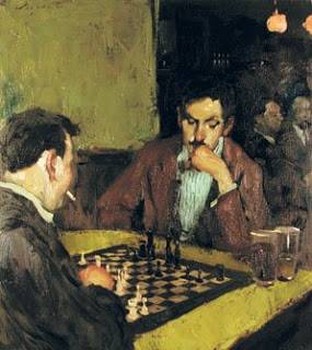 Jugadores de ajedrez de Malcolm Liepke